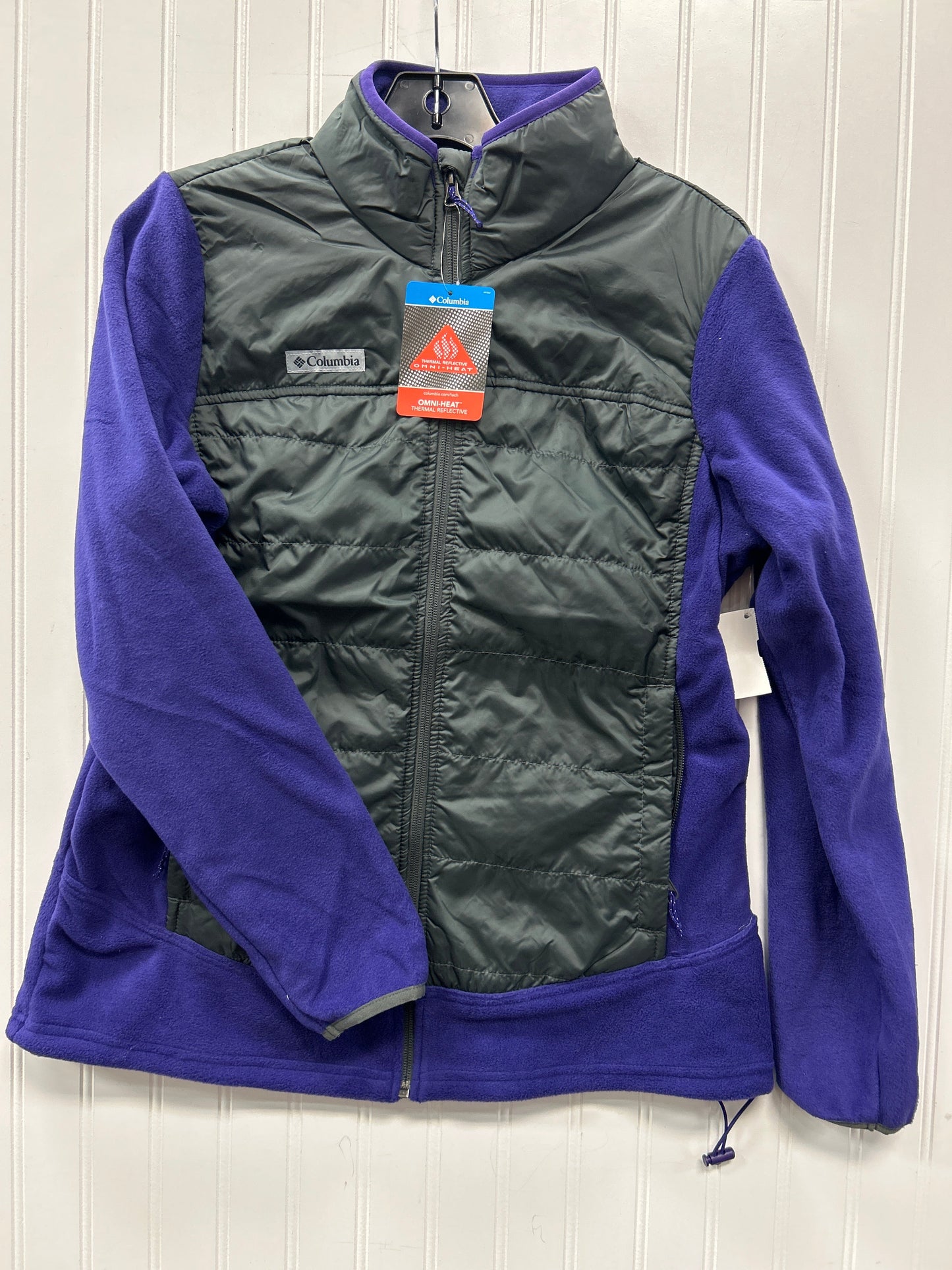 Jacket Puffer & Quilted By Columbia In Grey & Purple, Size:M