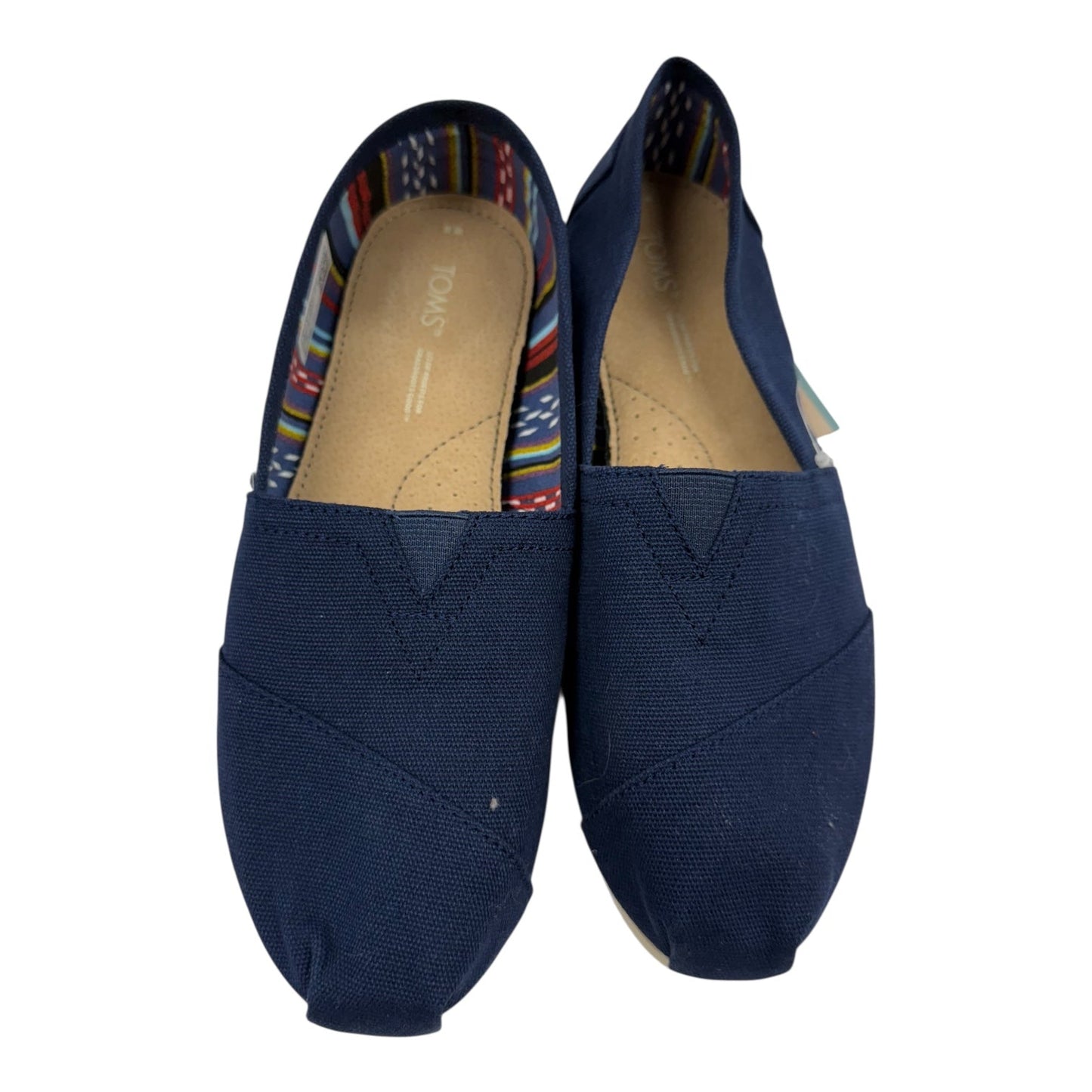 Shoes Flats By Toms In Navy, Size:8