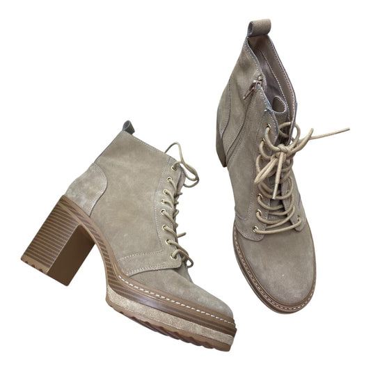 Boots Ankle Heels By Steve Madden In Brown, Size:10