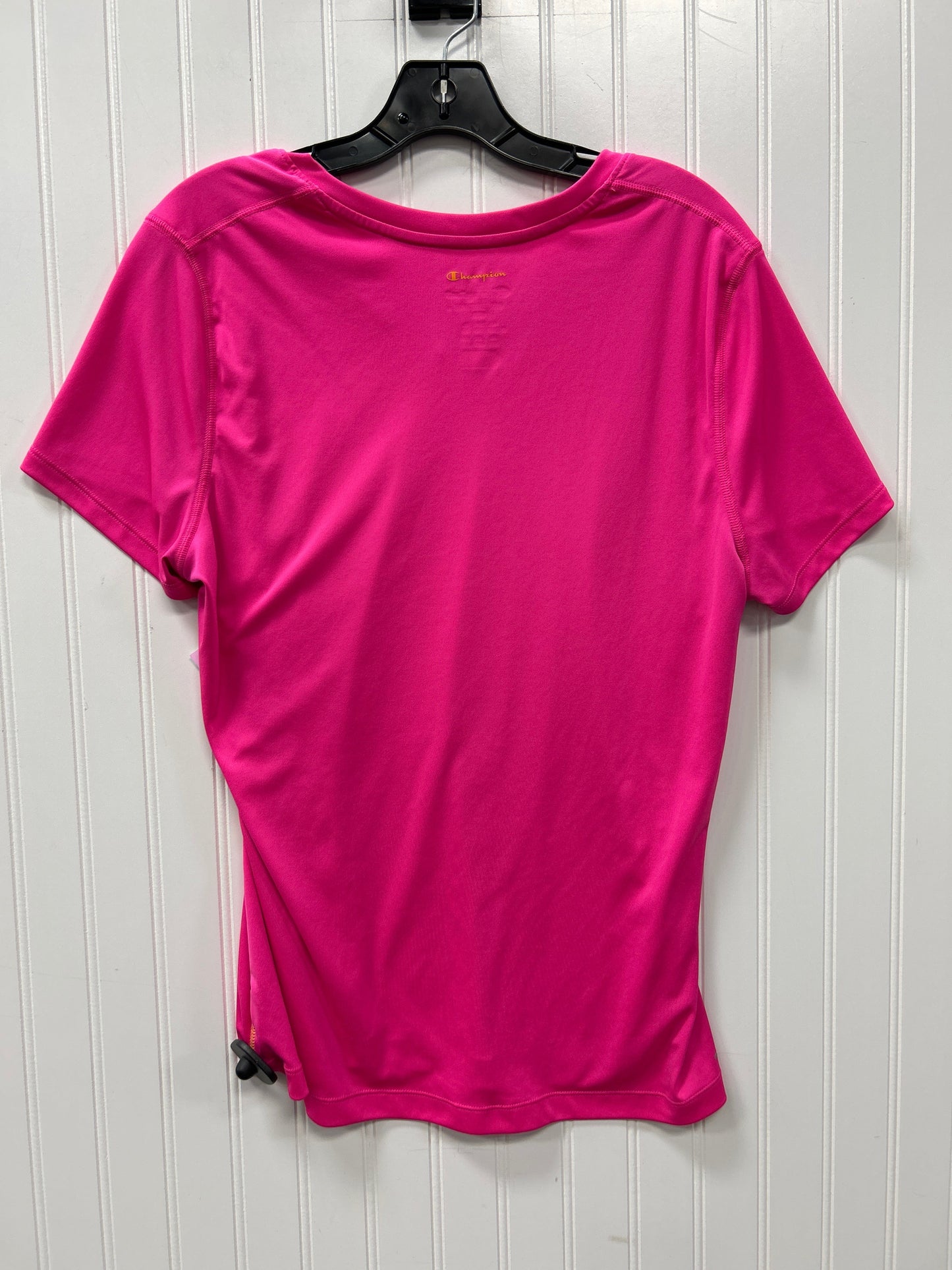 Athletic Top Ss By Champion In Pink, Size:2X