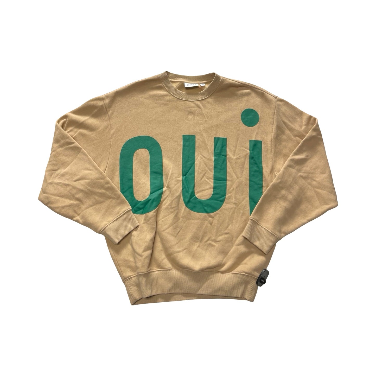 Sweatshirt Crewneck By Clare V. In Tan, Size:Xs