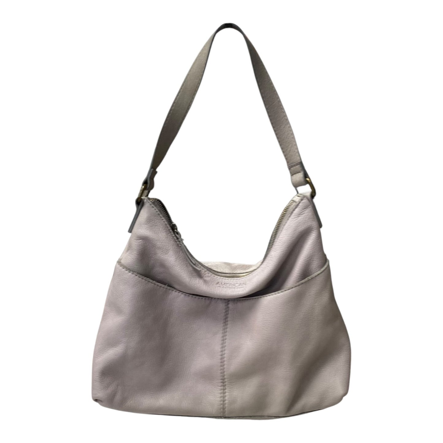 Handbag Leather By Cme In Grey, Size:Medium