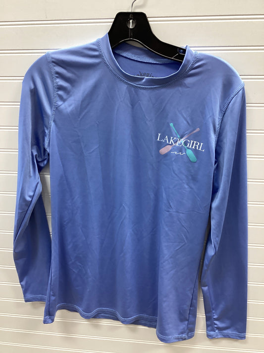 Athletic Top Ls Collar By Clothes Mentor In Blue, Size:S