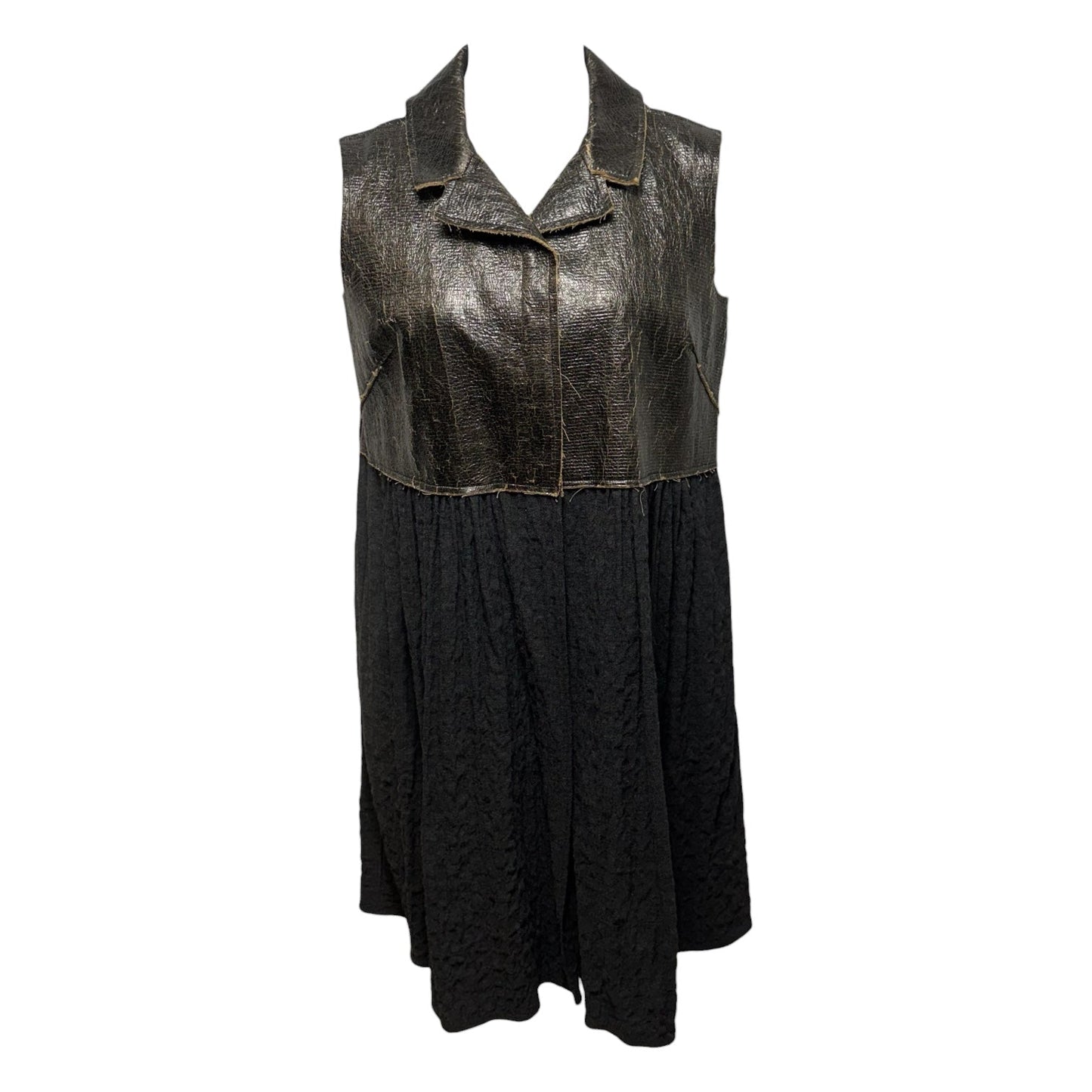 Dress Casual Midi By Kedziorek In Black & Brown, Size: 4