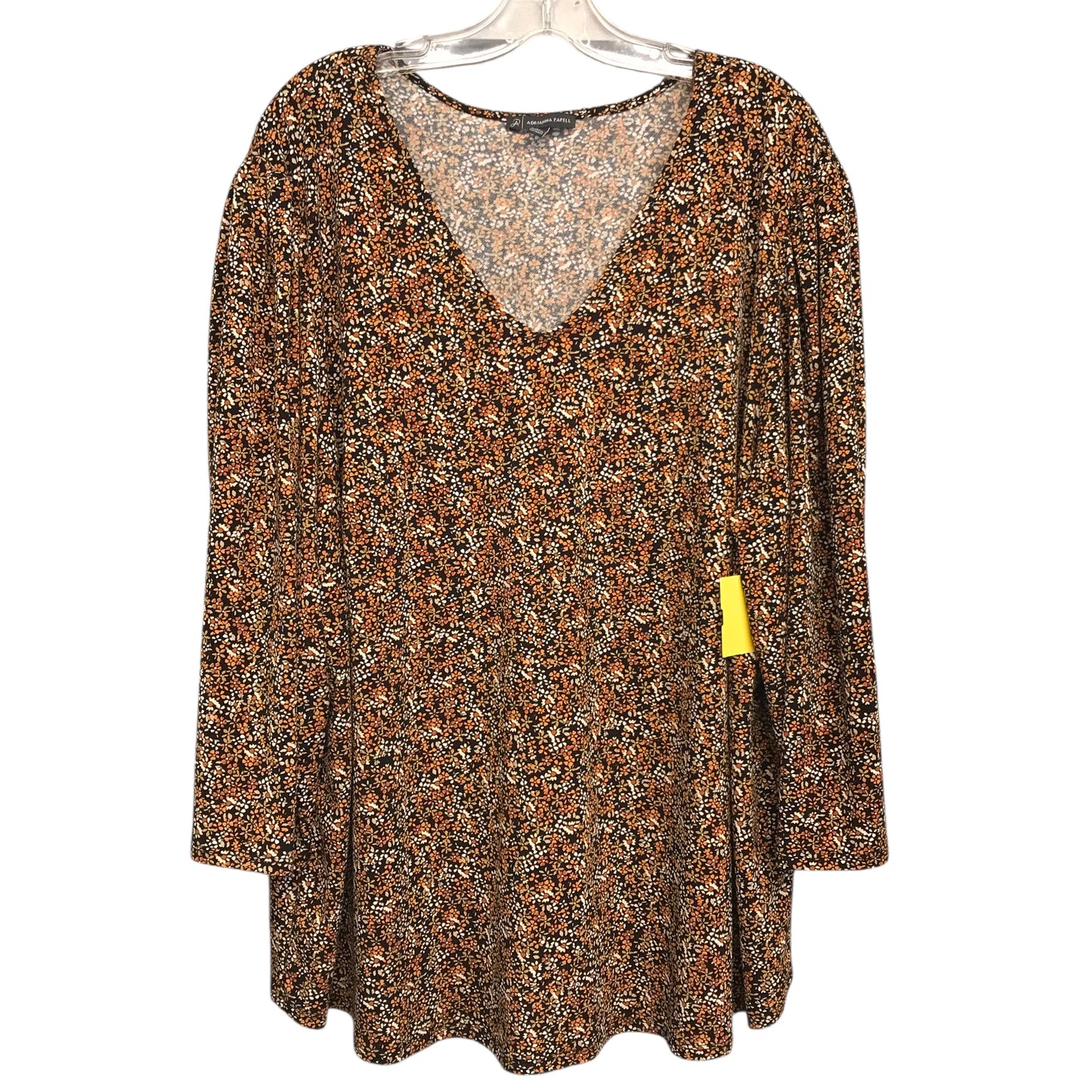 Top Ls By Adrianna Papell In Floral Print, Size:3X