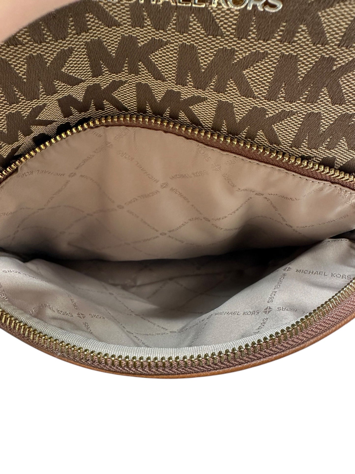 Backpack Designer By Michael Kors In Tan, Size:Large