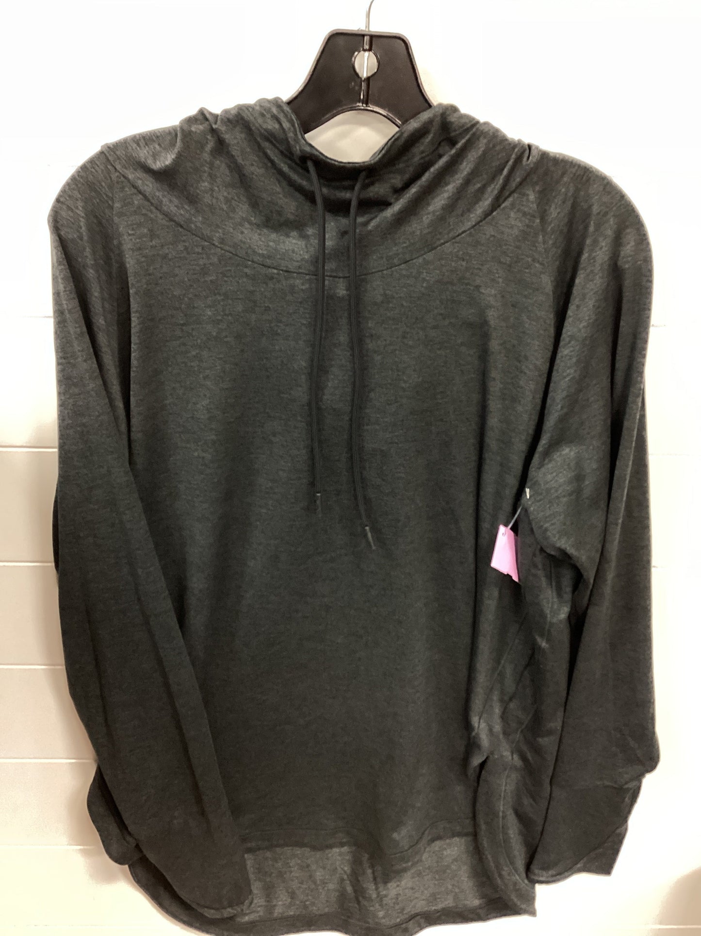 Athletic Top Ls Hoodie By Athleta In Grey, Size:1X