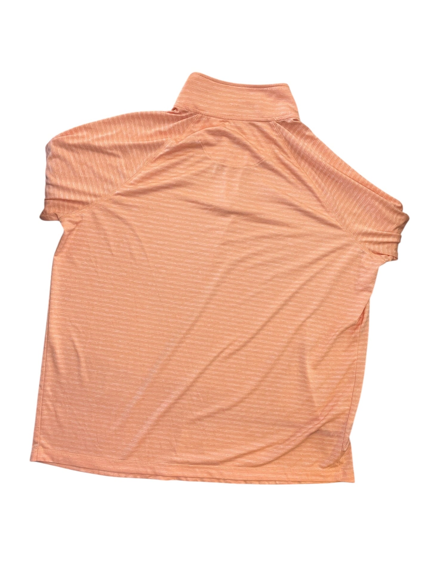Athletic Top Ls Collar By Croft And Barrow In Orange, Size:2X