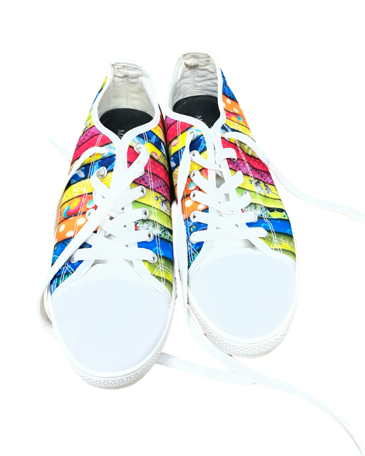 Shoes Flats By Clothes Mentor In Multi, Size:7