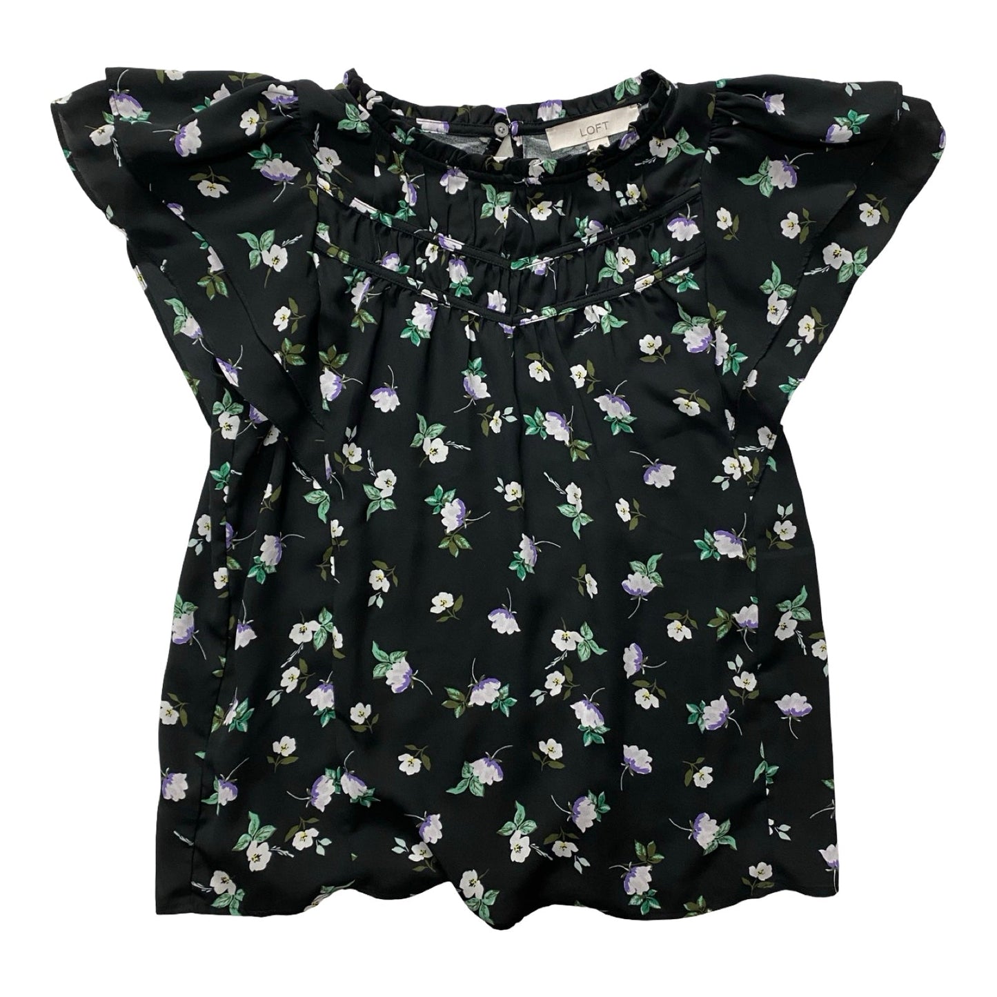 Top Sleeveless By Loft In Multi, Size:S