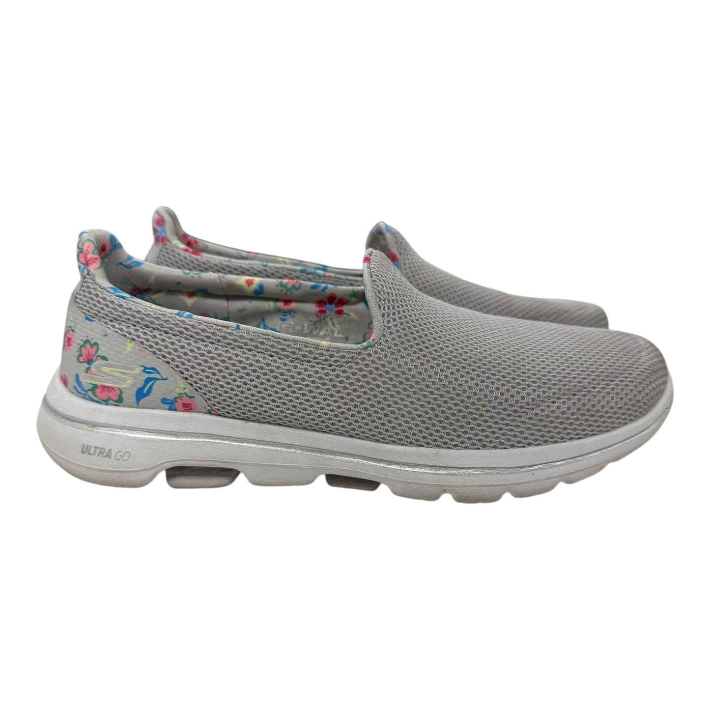 Shoes Flats By Skechers In Grey, Size:7.5