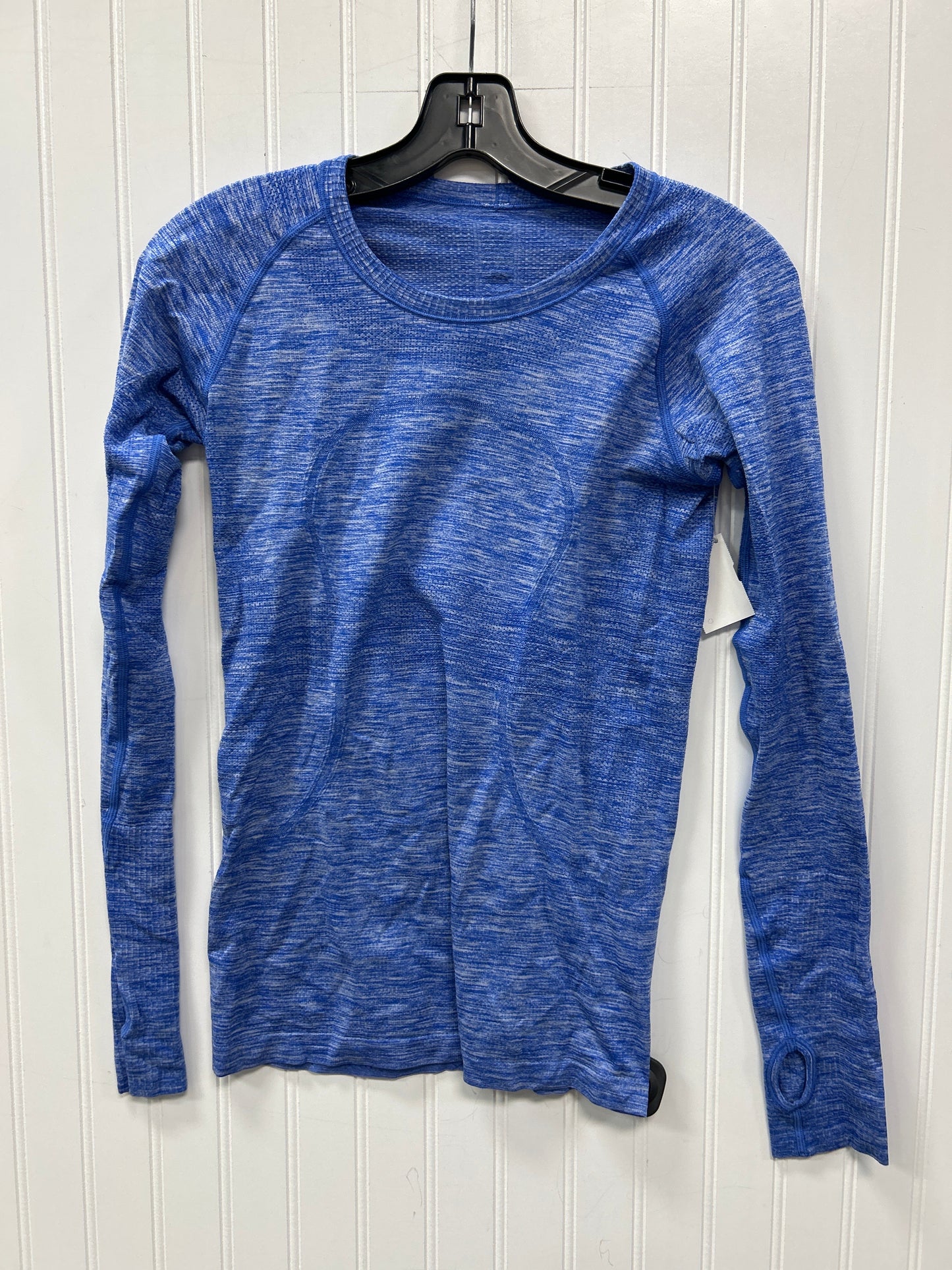 Athletic Top Ls Crewneck By Lululemon In Blue, Size:6