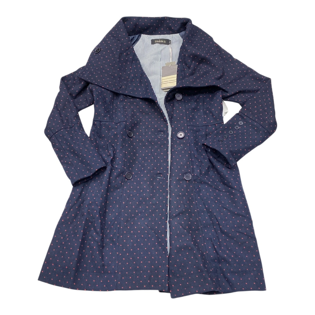 Coat Peacoat By Cmc In Blue & Red, Size:6