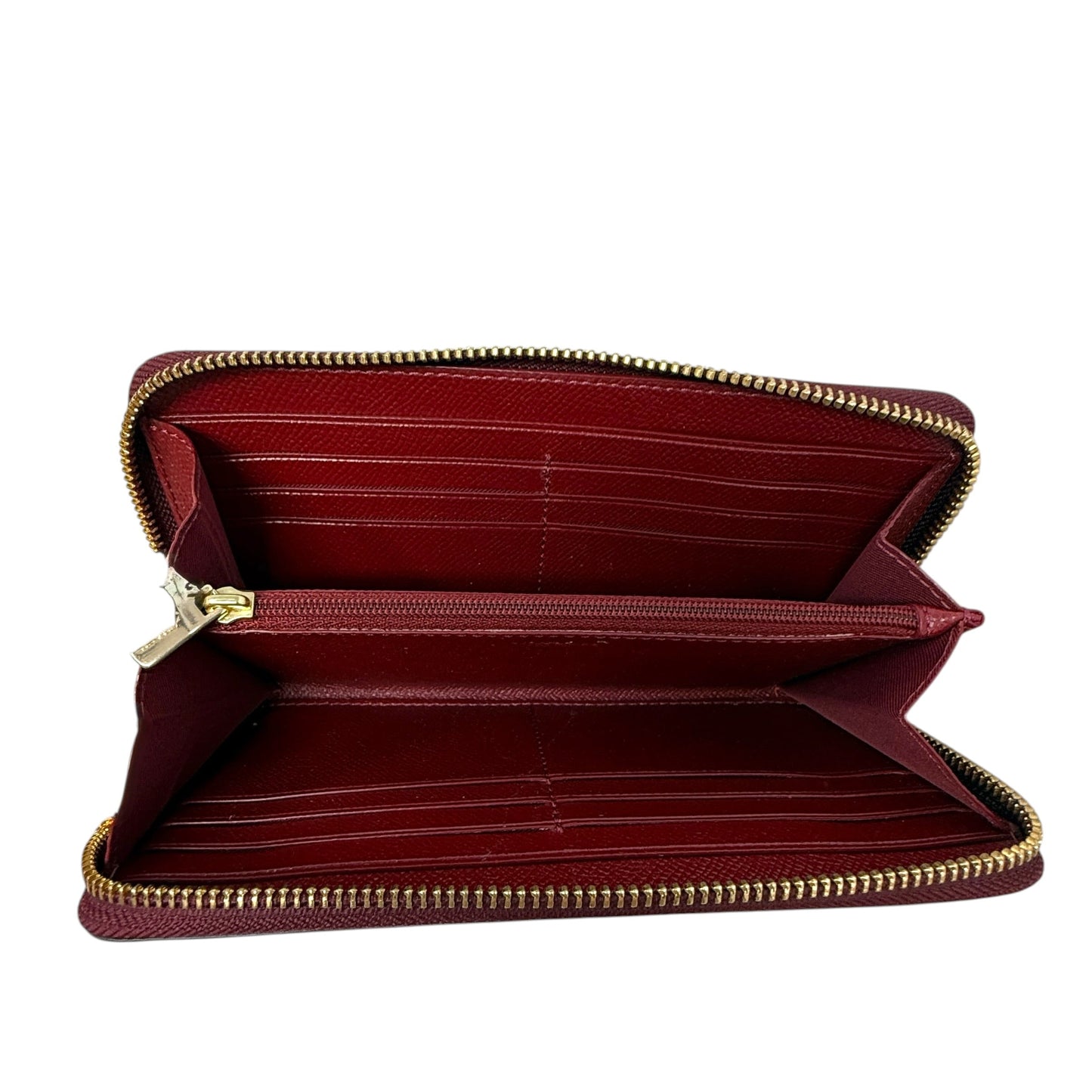 Accordion Zip Wallet In Crossgrain Leather Designer By Coach, Size: Medium