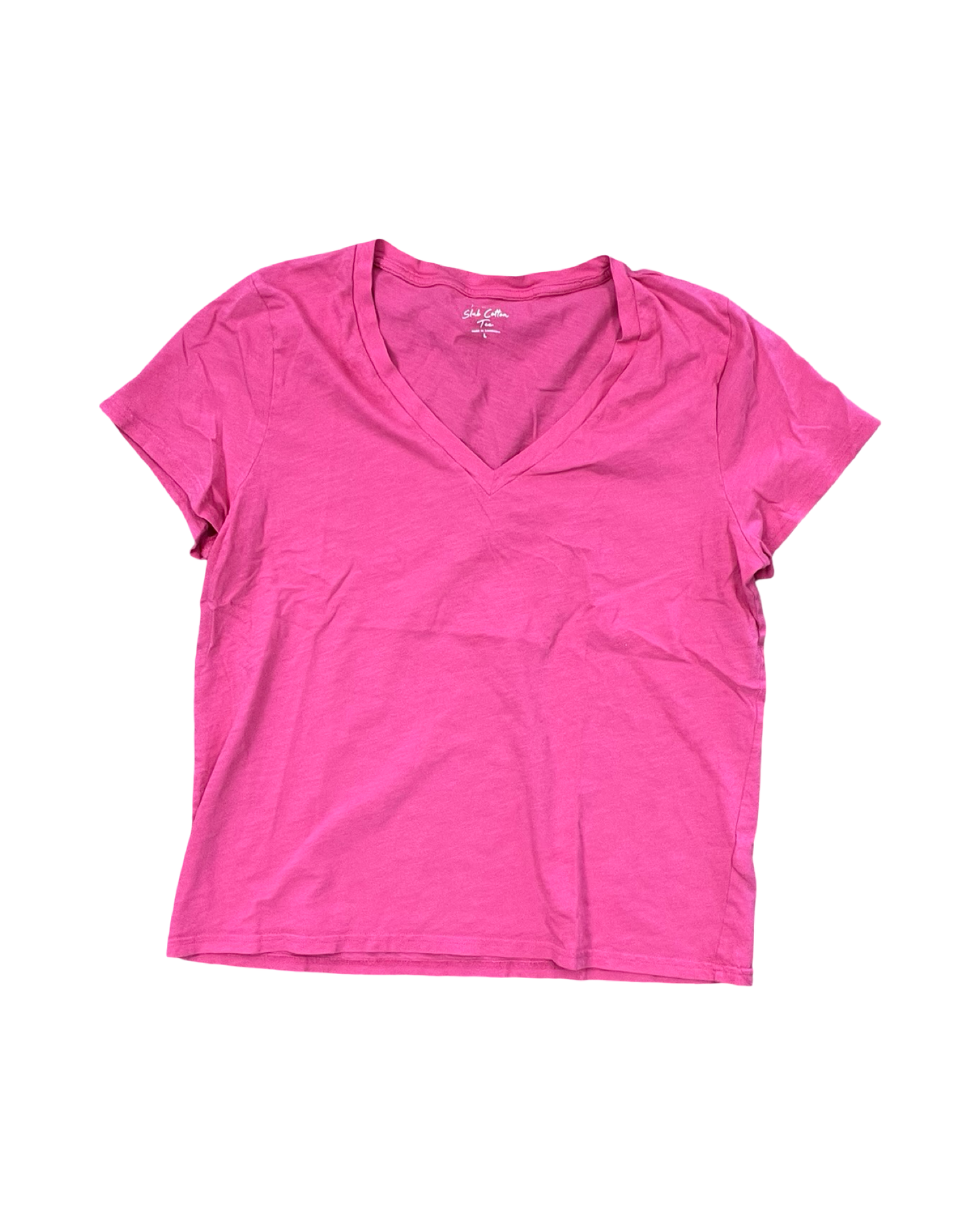 Top Ss By J. Crew In Pink, Size:L