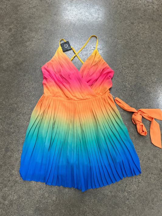 Romper By Flying Tomato In Rainbow Print, Size:S