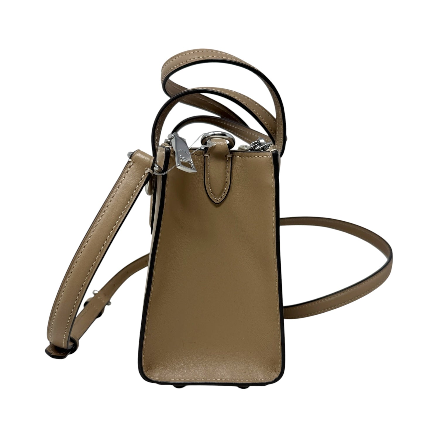 Nina Leather Tote Designer By Coach, Size: Small