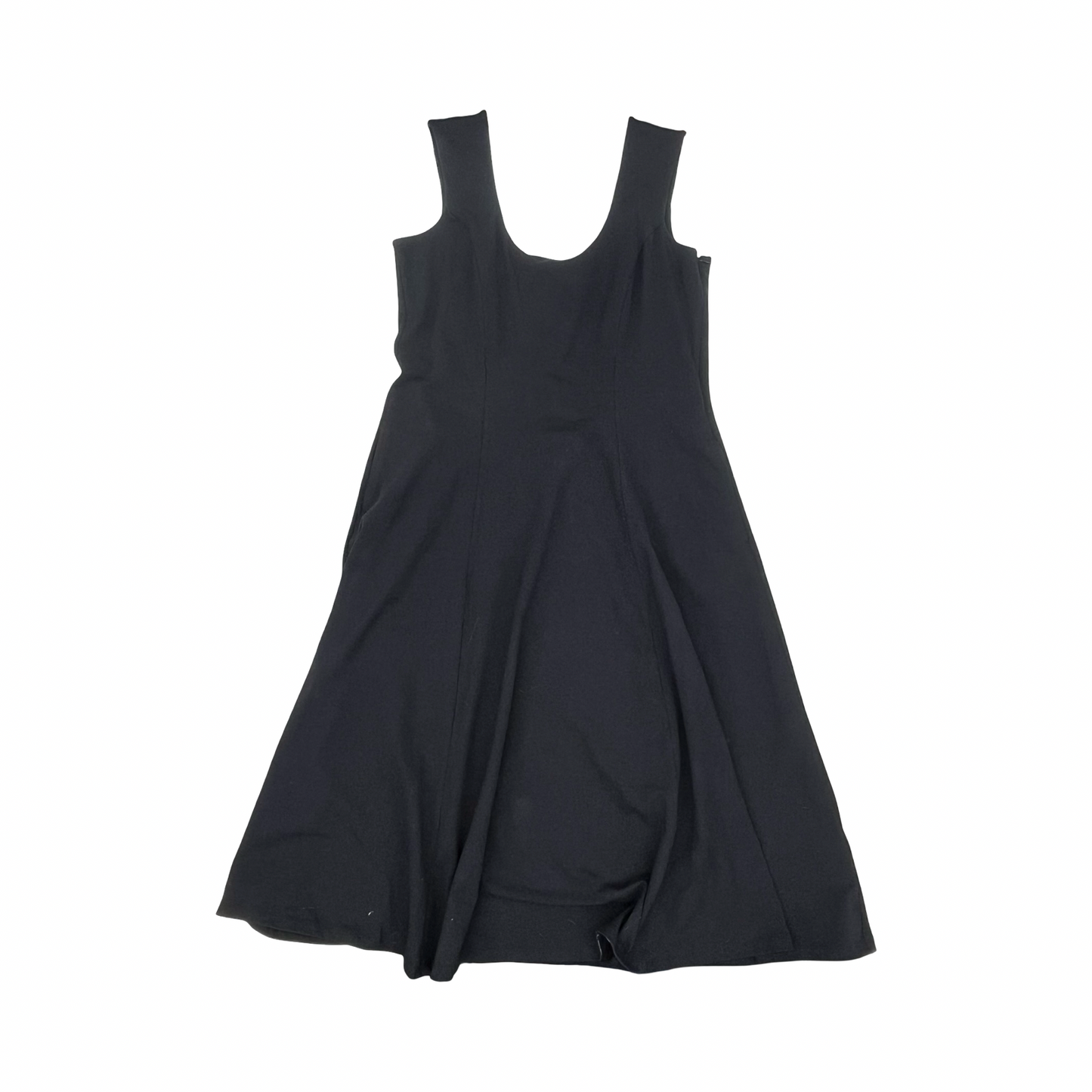 Dress Casual Midi By Lands End In Black, Size:L