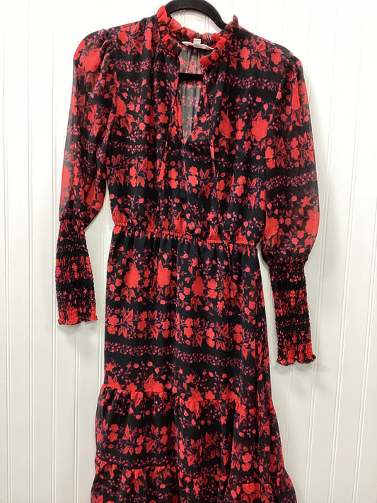 Dress Casual Maxi By Bb Dakota In Black & Red, Size:S