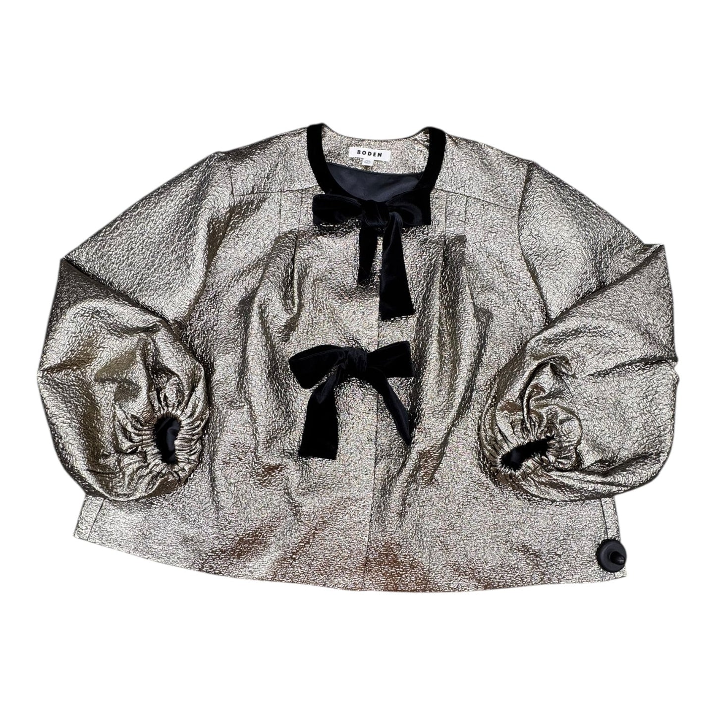 Blazer By Boden In Black & Gold, Size:2X