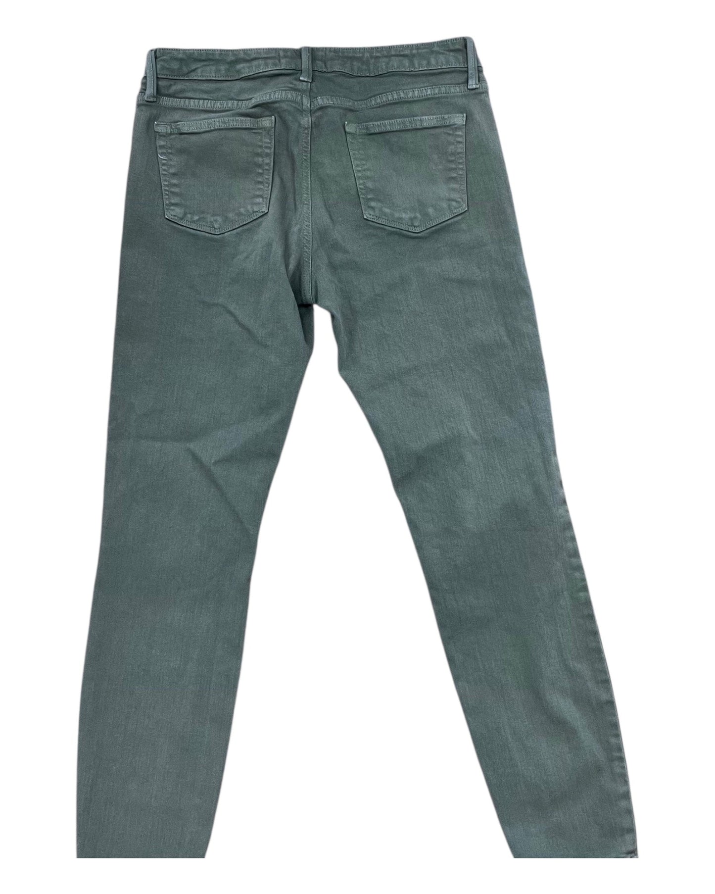 Jeans Skinny By Just Usa In Green Denim, Size:10