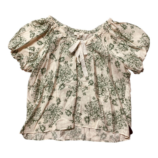 Top Ss By Oddi In Floral Print, Size:3X