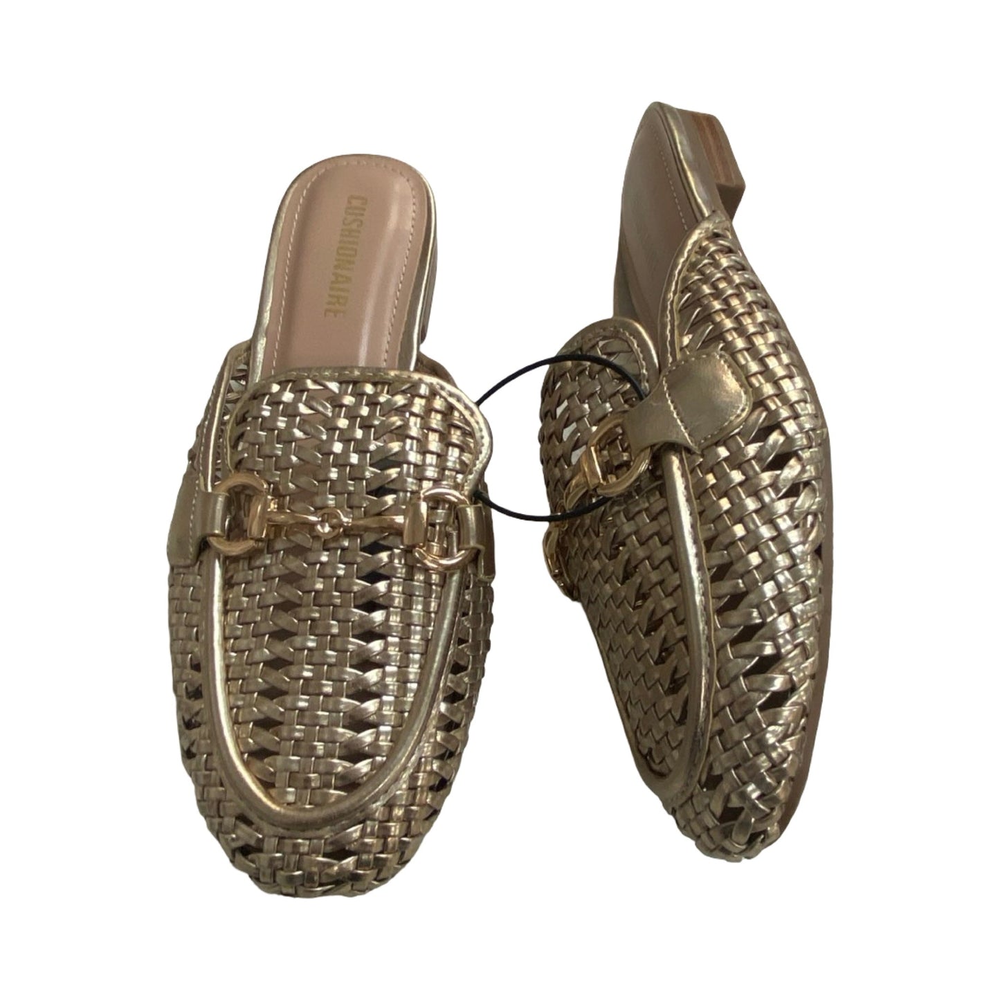 Sandals Flats By Cushionaire In Gold, Size:6.5