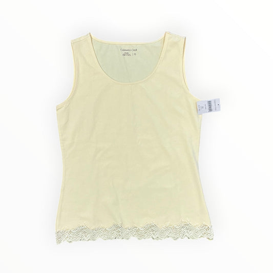 Tank Top By Coldwater Creek In Yellow, Size:Xs