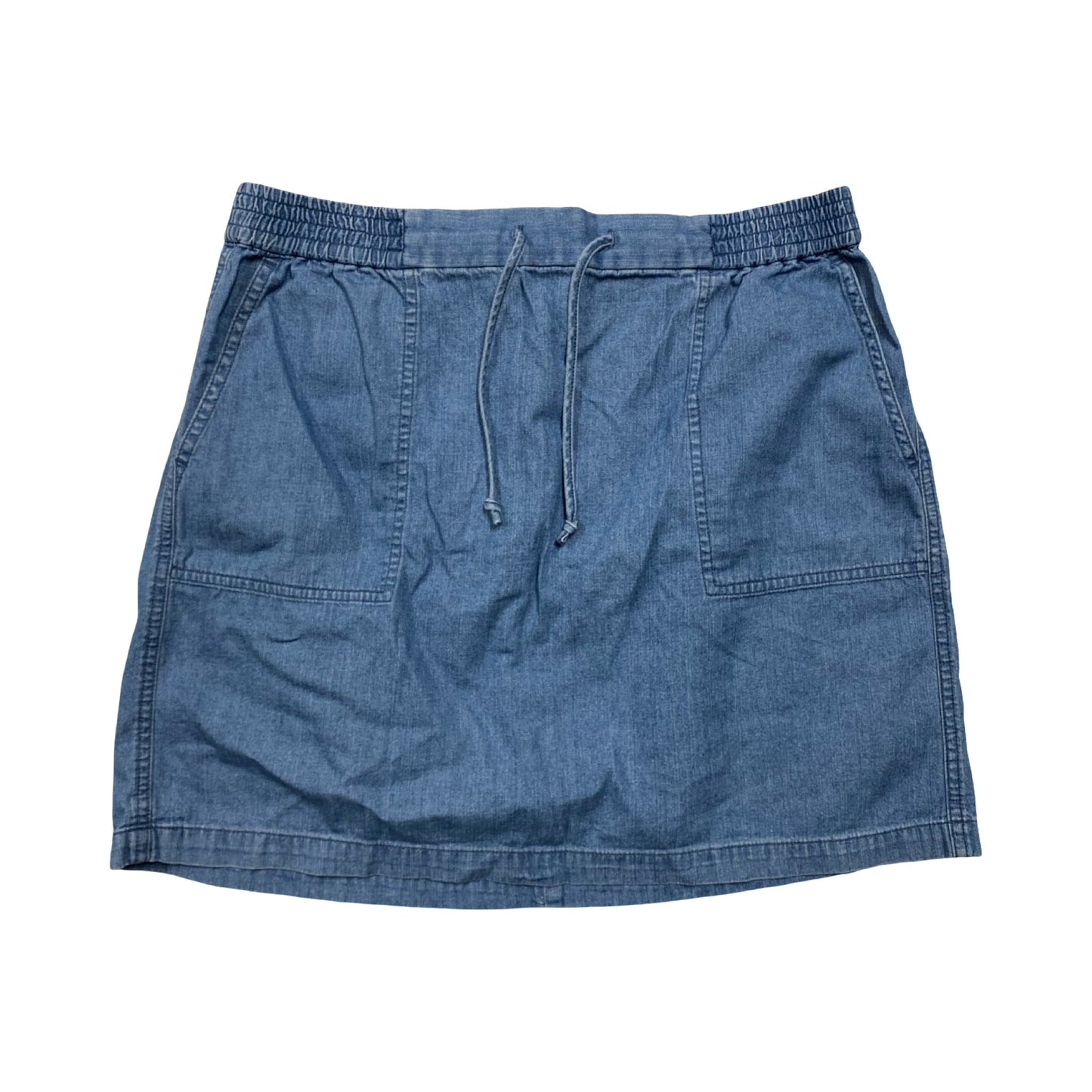 Skirt Mini & Short By J. Crew In Blue Denim, Size:L