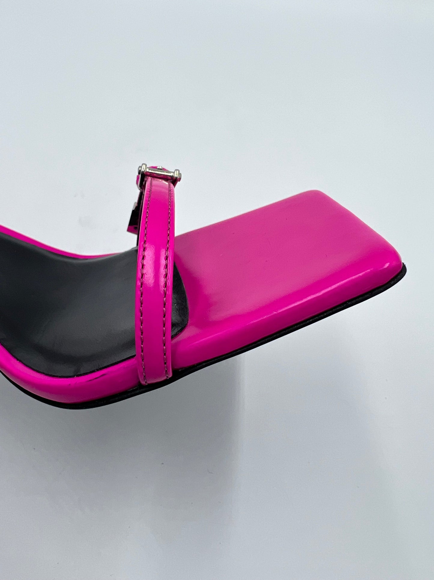 Versace Hot Pink Palladio Designer Heels, Size 8/38