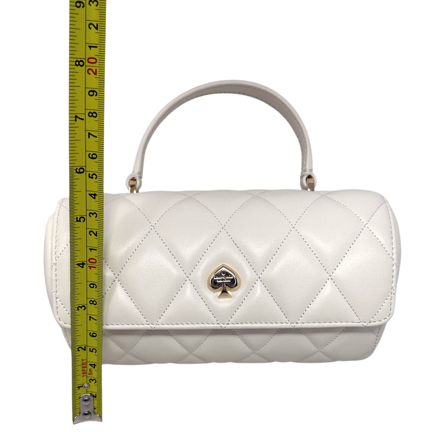 Heart Barrel Quilted Crossbody Bag Designer By Kate Spade, Size: Small
