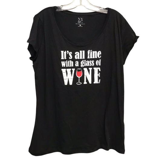 Top Ss By New York And Co In Black, Size:Xl