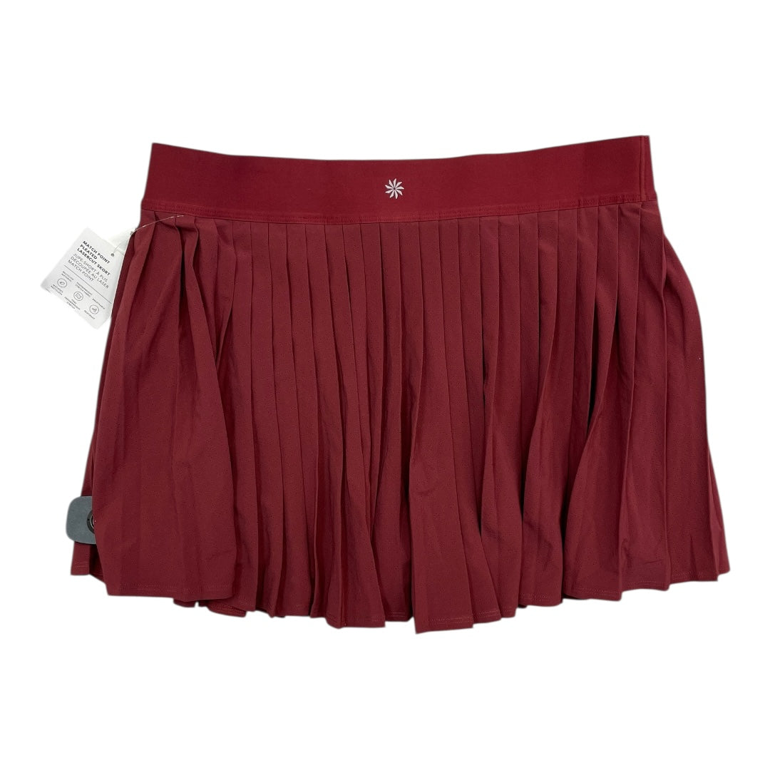 Athletic Skort By Athleta In Red, Size:L