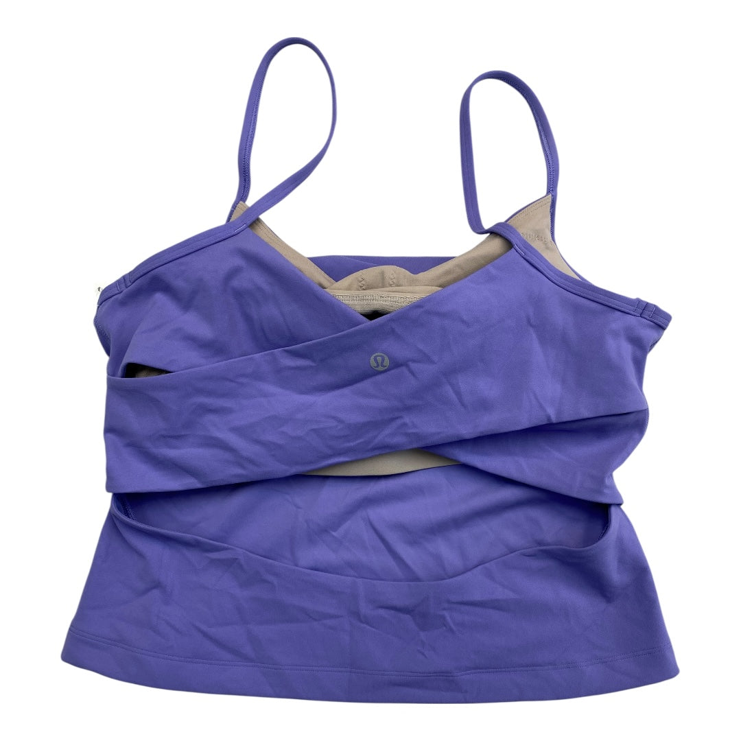 Athletic Tank Top By Lululemon In Purple, Size:12