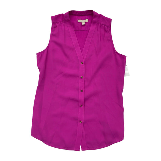 Top Sleeveless By Banana Republic In Pink, Size:M