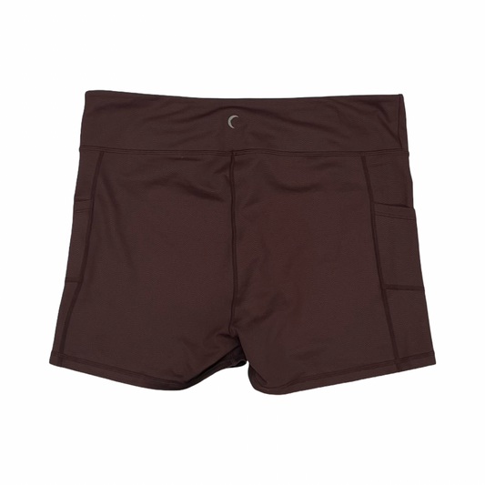 Athletic Shorts By Zyia In Brown, Size:4X