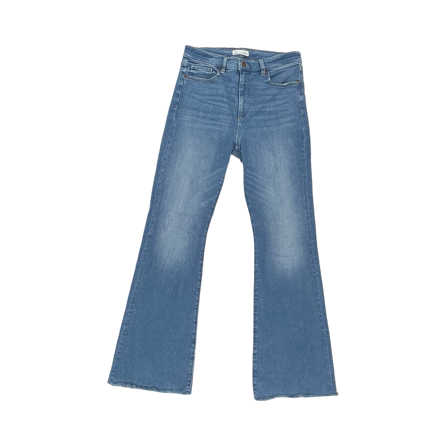 Jeans Flared By Loft In Blue Denim, Size:10