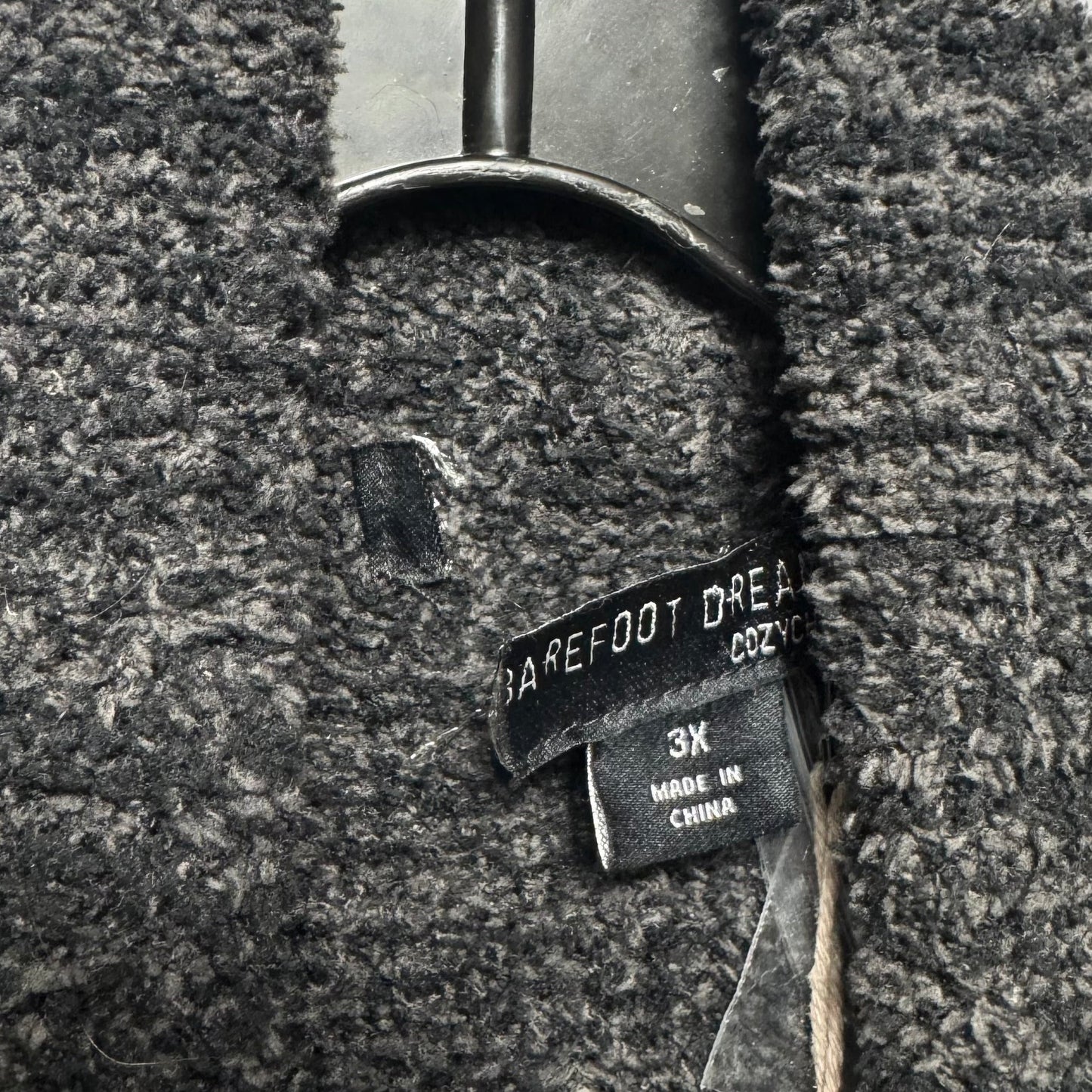 Sweater Cardigan By Barefoot Dreams In Grey, Size: 3x