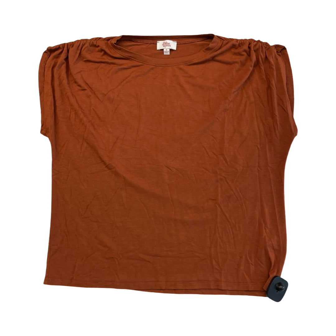 Top Ss By If She Loves In Orange, Size:S