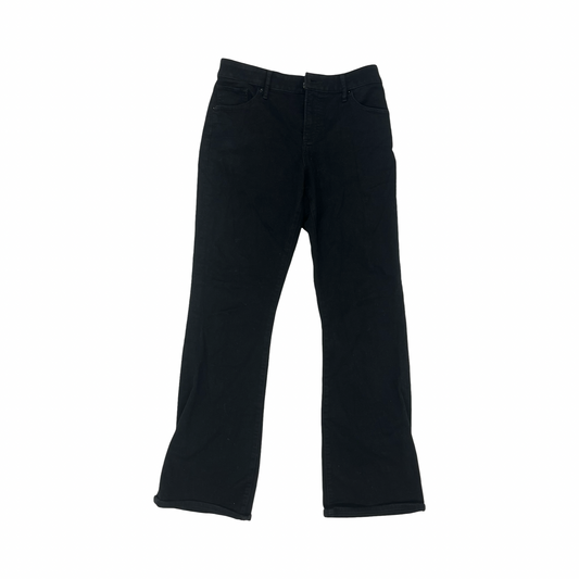 Jeans Boot Cut By Express In Black Denim, Size:6