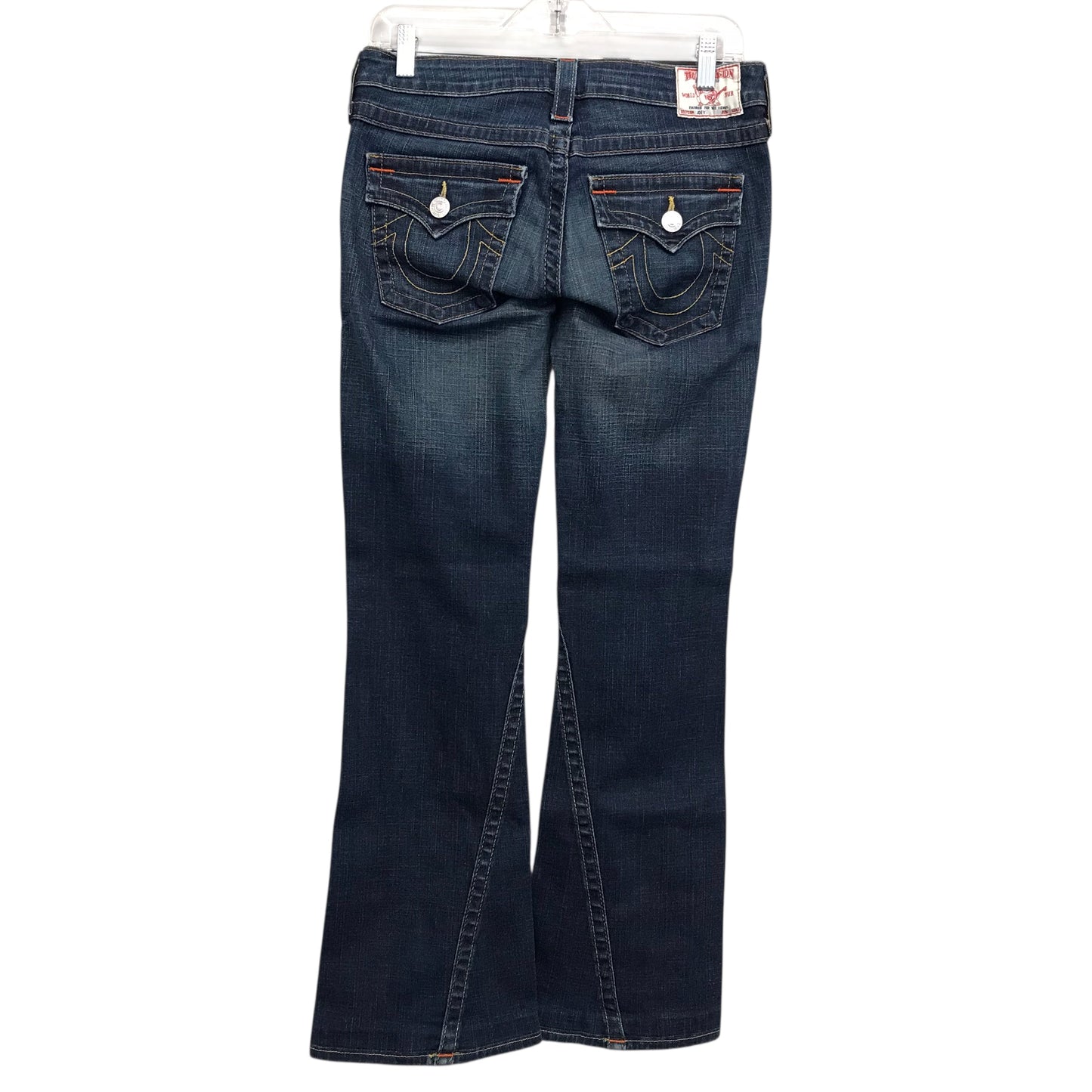 Jeans Boot Cut By True Religion In Blue Denim, Size:4