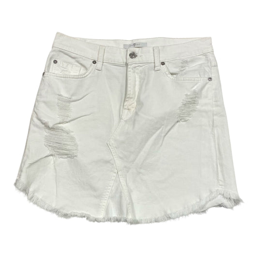 Skirt Midi By 7 For All Mankind In White, Size:6
