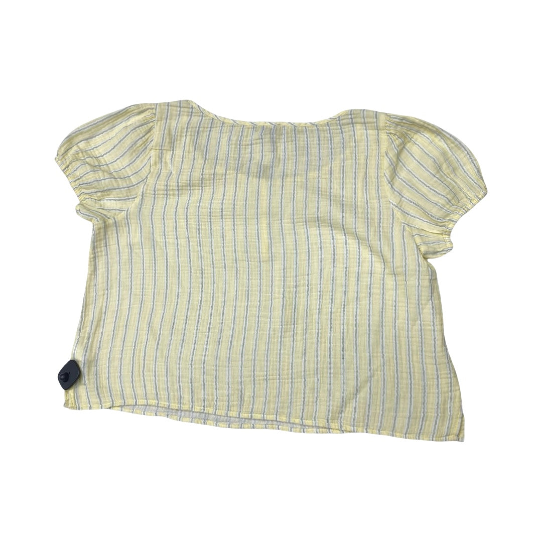 Top Ss By J. Crew In Yellow, Size:L