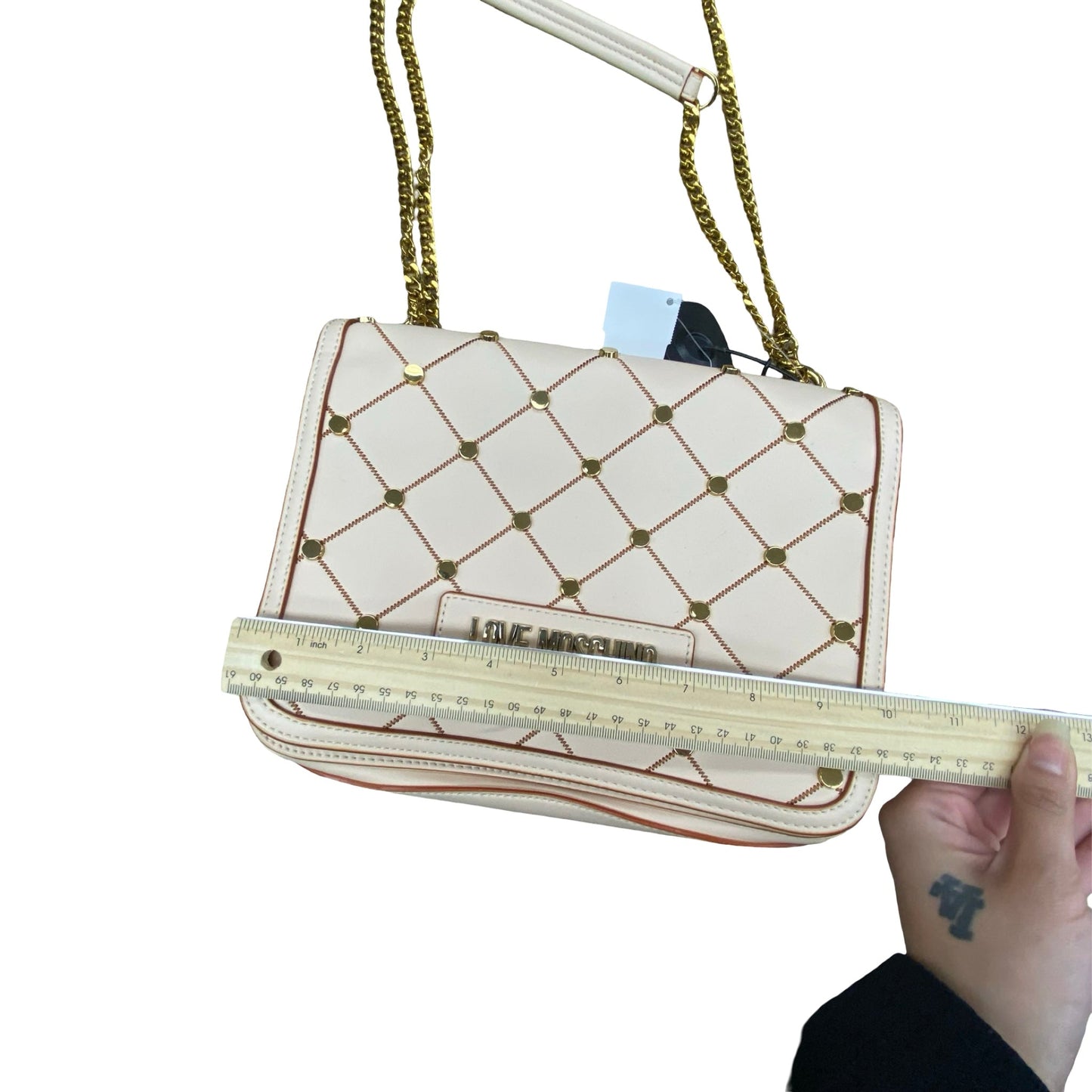 Designer Handbag By Love Moschino In Multi, Size:Medium- As is