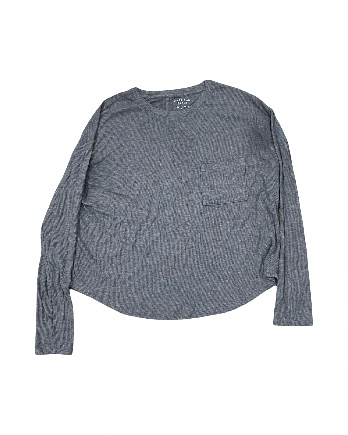 Top Ls By Double Zero In Grey, Size:M