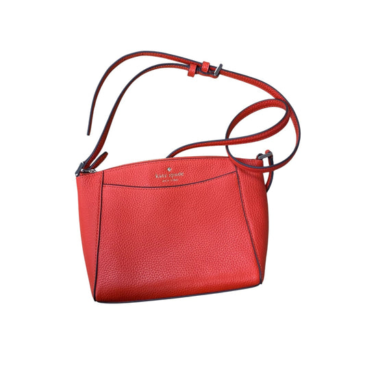 Crossbody Designer By Kate Spade In Orange, Size:Small