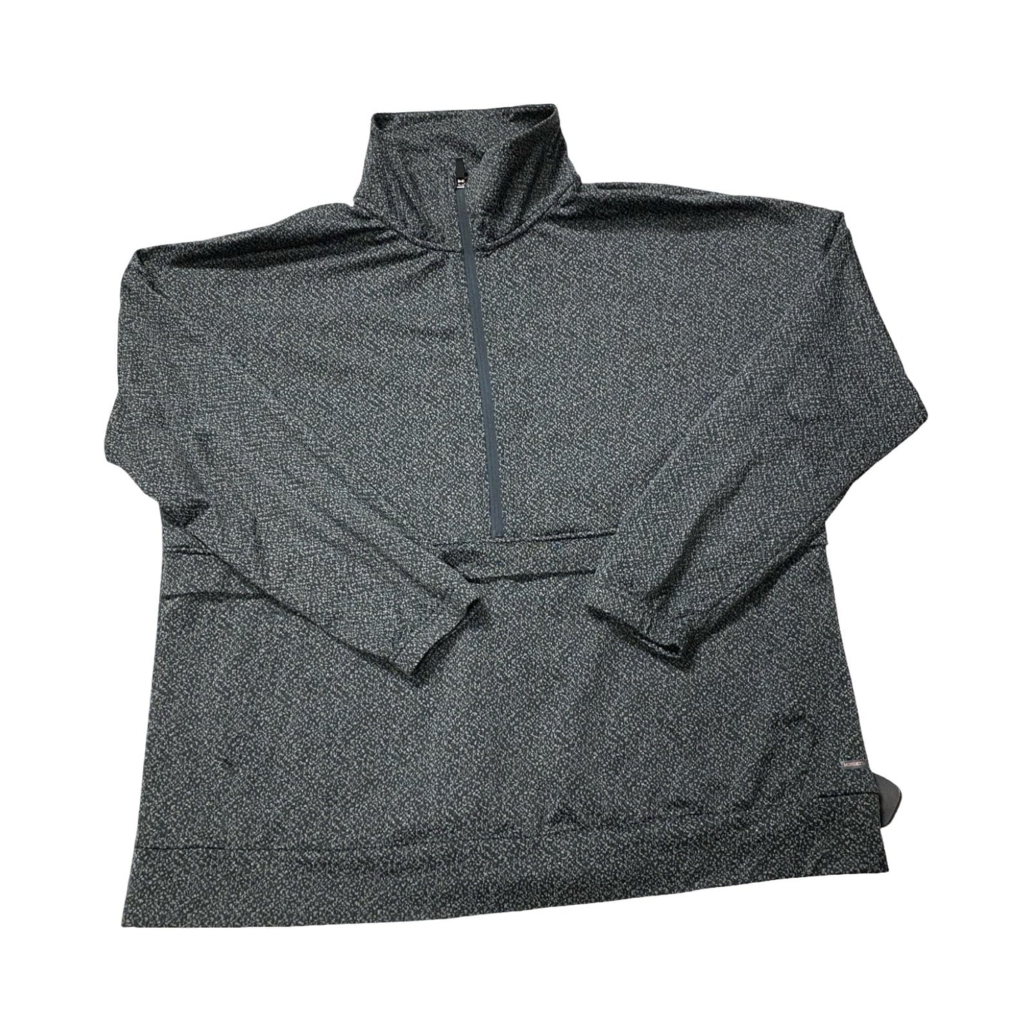 Athletic Top Ls Collar By Mondetta In Black, Size:Xxl