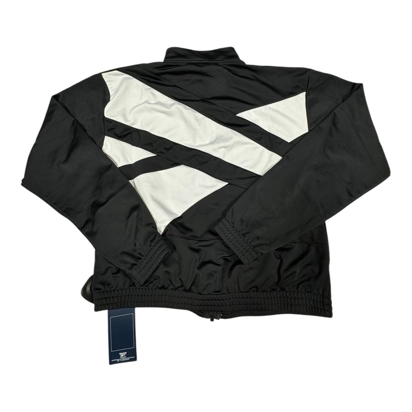 Athletic Jacket By Reebok In Black & White, Size: Xs