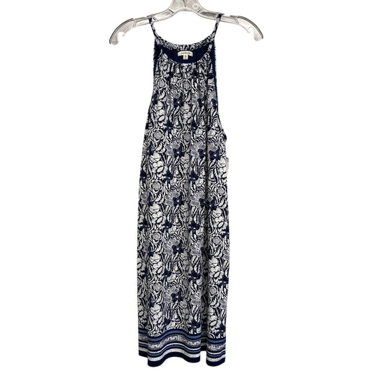 Dress Casual Short By Max Studio In Blue & White, Size:Xl
