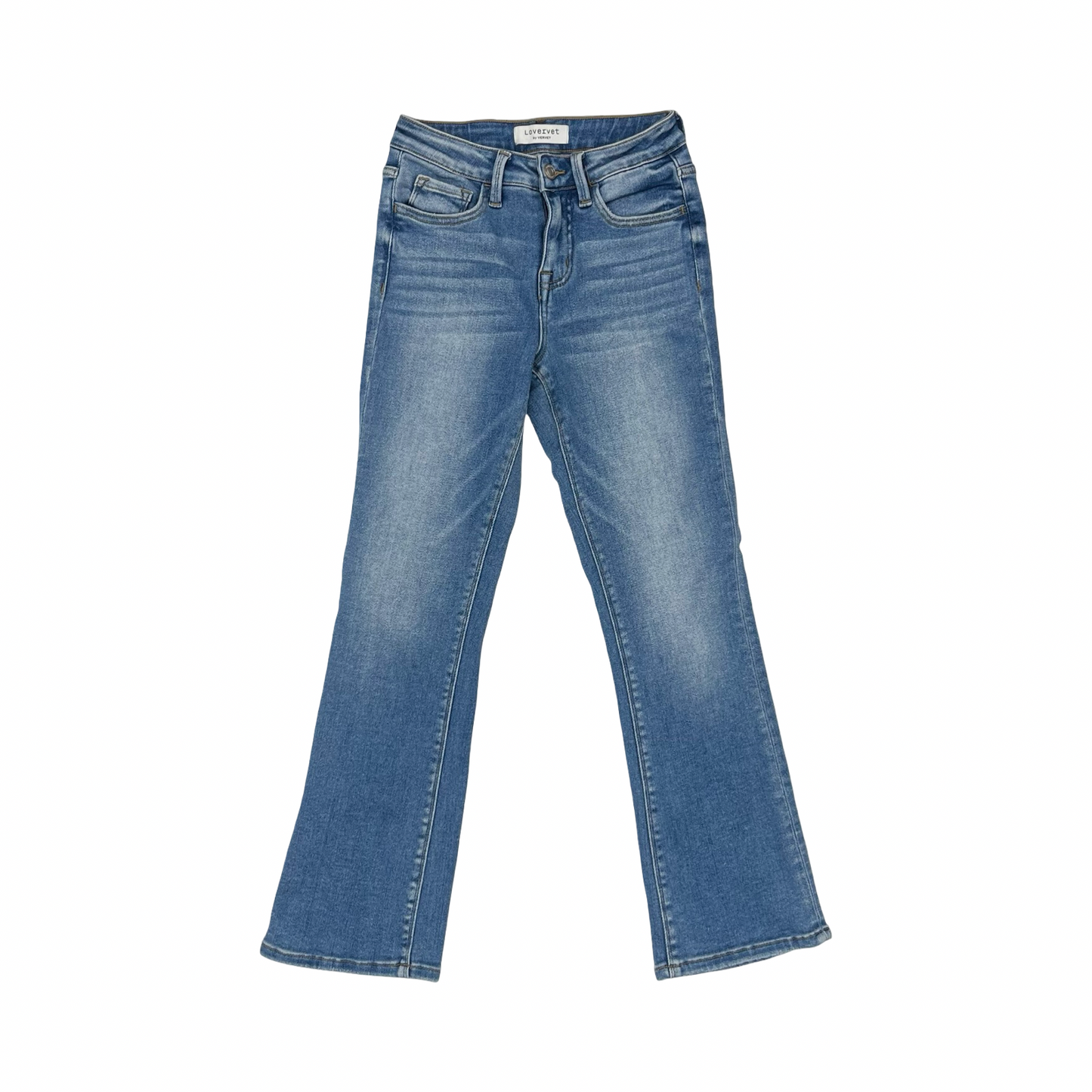 Jeans Straight By Vervet In Blue Denim, Size:2